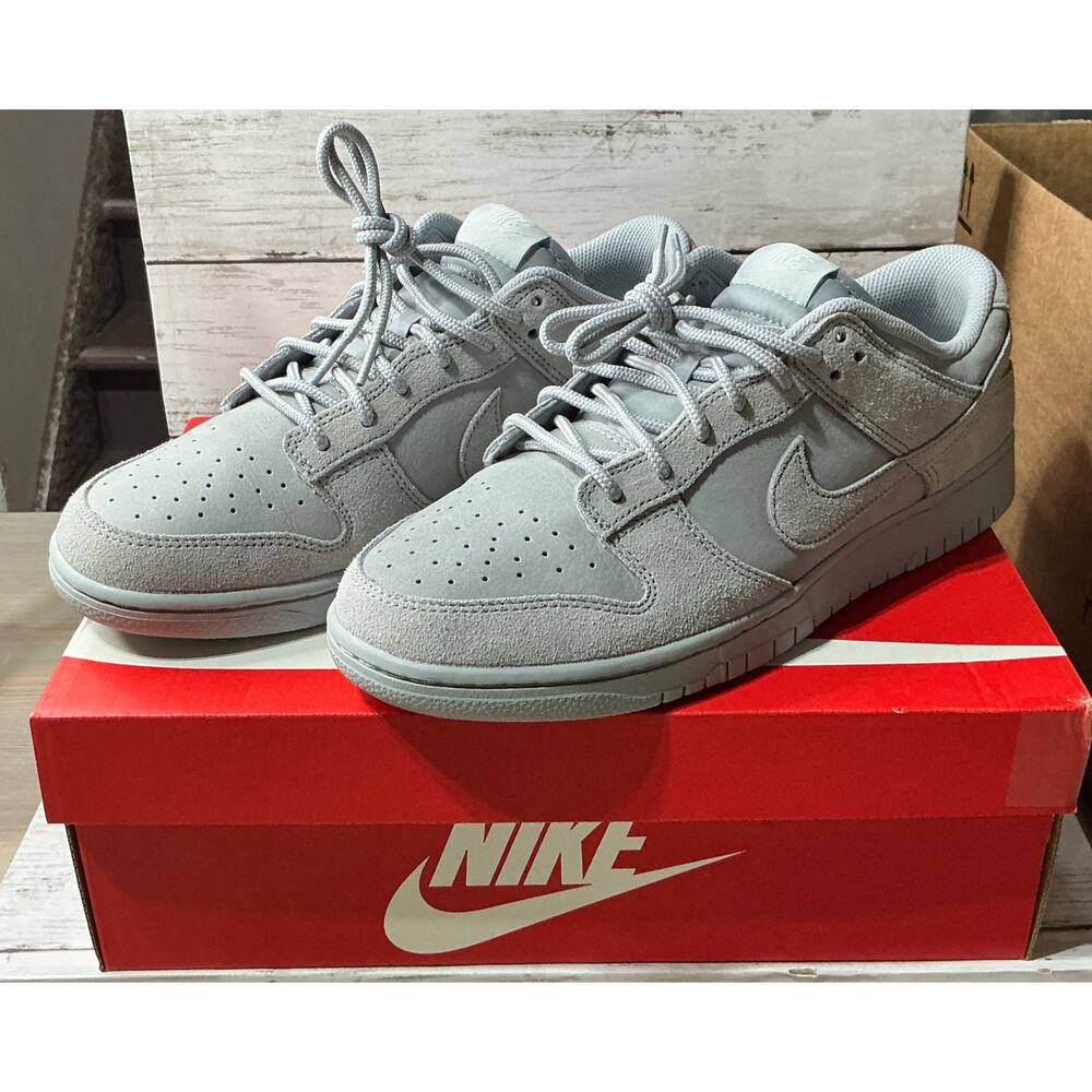 Nike Dunk Low Retro SE Polar Wolf Grey Suede Sneakers (Mens Size 10.5)